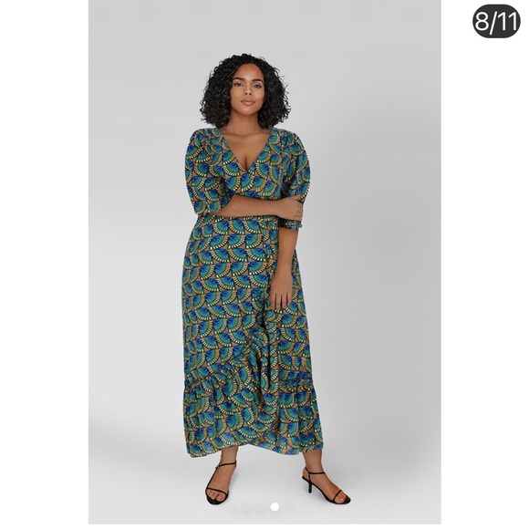 African Peacock Dress NWT - Picture 4 of 9